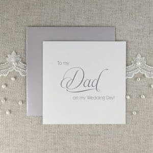 To my Dad Wedding Day Card