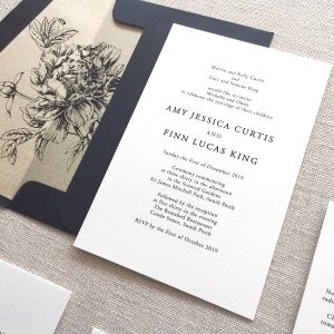 White Space Minimalist Wedding Invitation