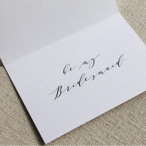 Will you be my Bridesmaid Script Card
