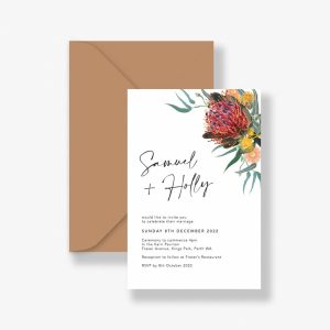 Australian Natives Wedding Invitation