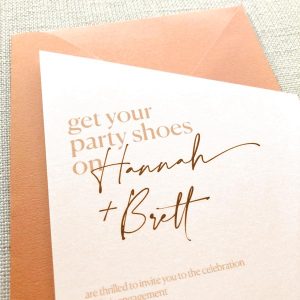 Party Shoes Engagement Invitation