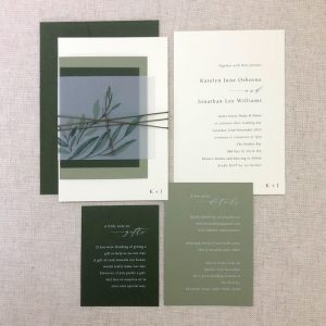 Shades of Sage Wedding Invitation Suite