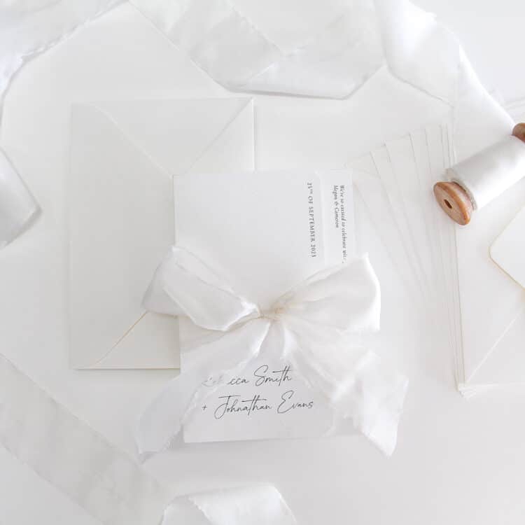 Simply Folded Wedding Invitation
