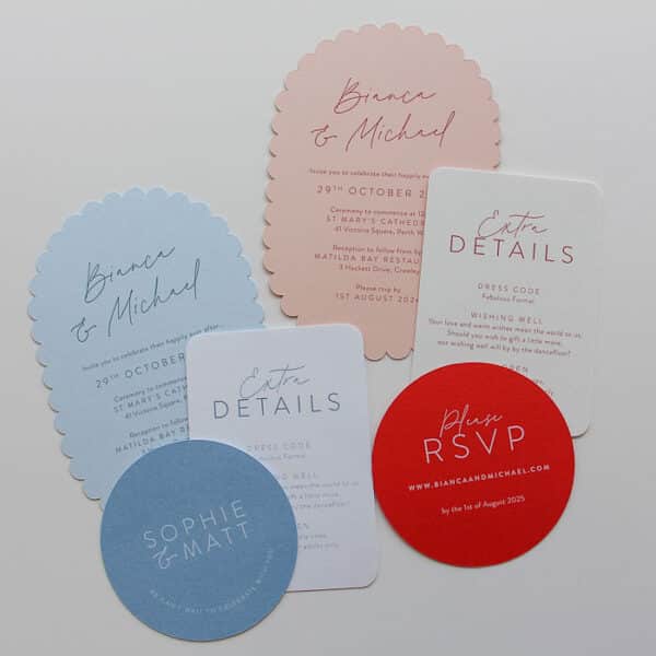 Scalloped Sky Wedding Invitation - Image 6