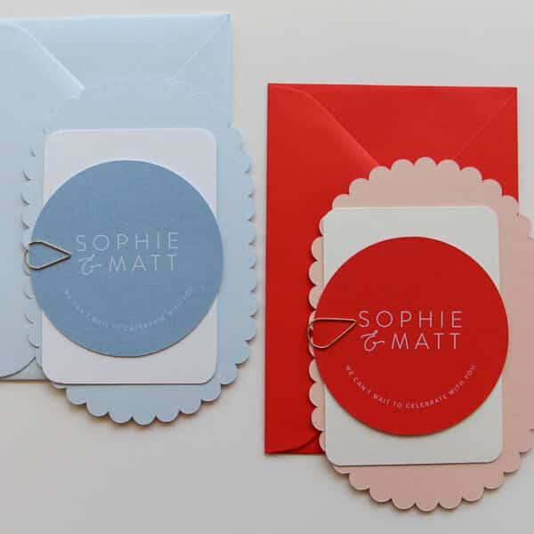 Scalloped Sky Wedding Invitation - Image 7