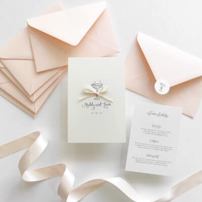 Sip & Celebrate Wedding Invitation Suite