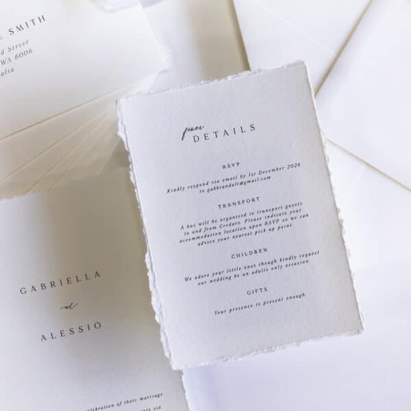 Gabriella Wedding Invitation