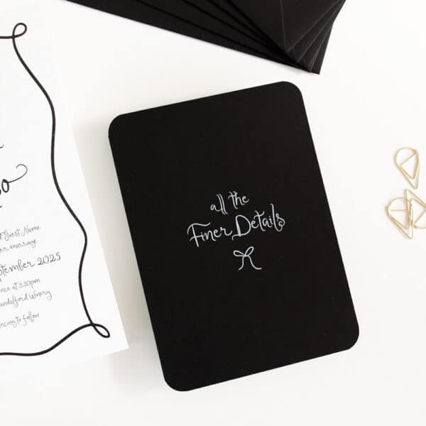 Organic Ink Wedding Invitation Suite