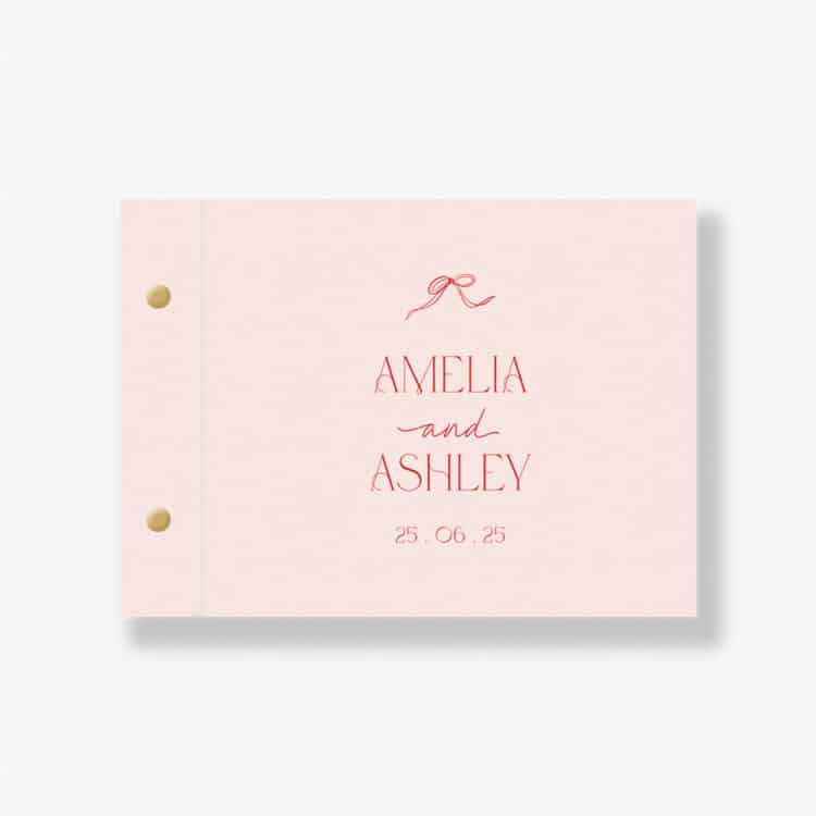 Sweet Bows Engagement Guest Book