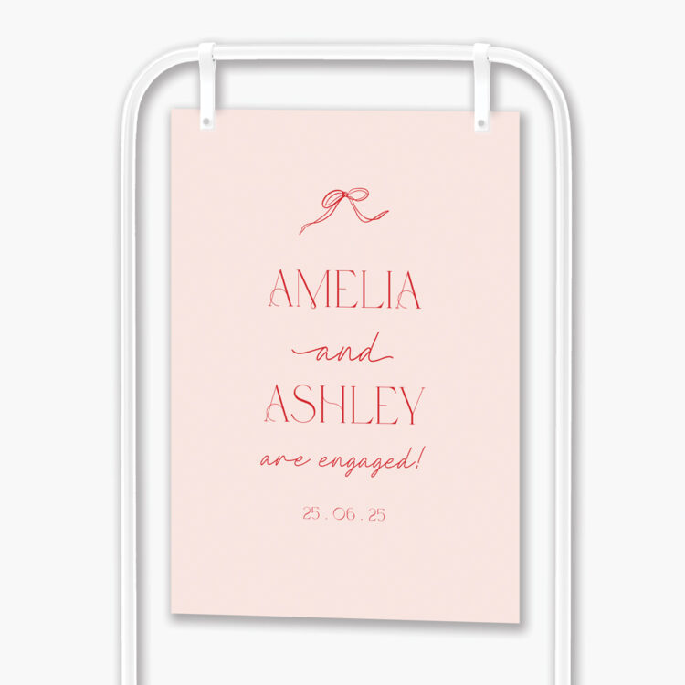 Sweet Bows Engagement Sign
