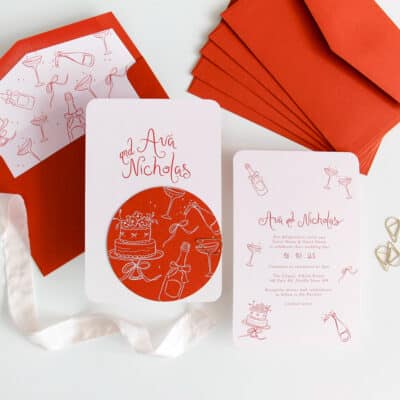 Ava Illustrated Wedding Invitation