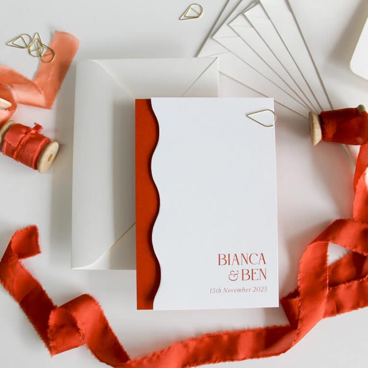 Bianca Wave Wedding Invitation